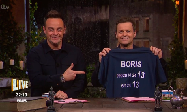 Ant and Dec have made a shirt ready (Credit: ITV)