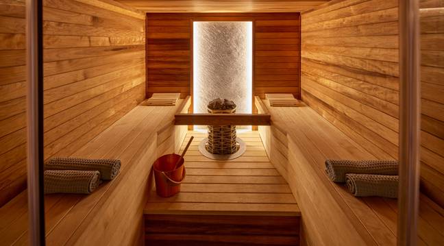 It even has a sauna (Credit: Jam Press)