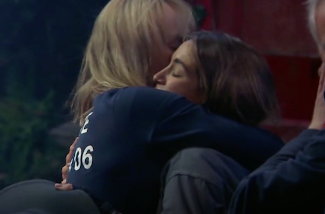 Louise and Frankie embraced (Credit: ITV)