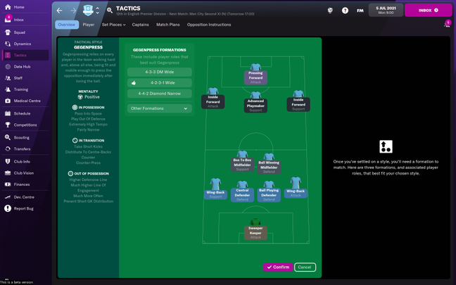 Formations and roles
