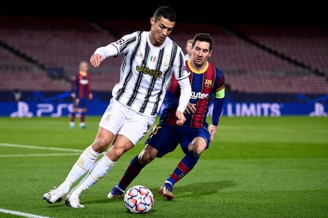 Messi and Ronaldo also came up against each other during the latter's Juve days. Image: PA Images