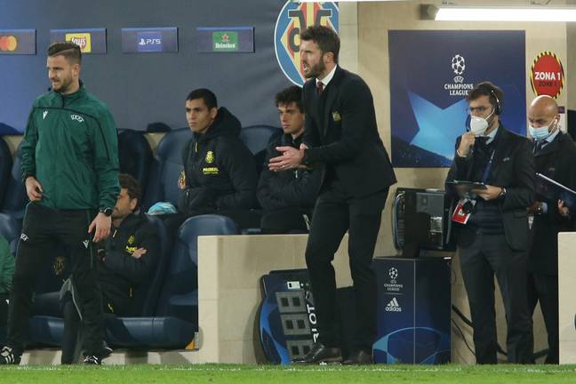 Carrick took charge against Villarreal. Image: PA Images