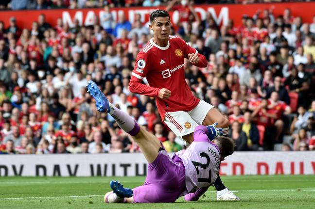 Woodman fails to stop Ronaldo's first. Image: PA Images