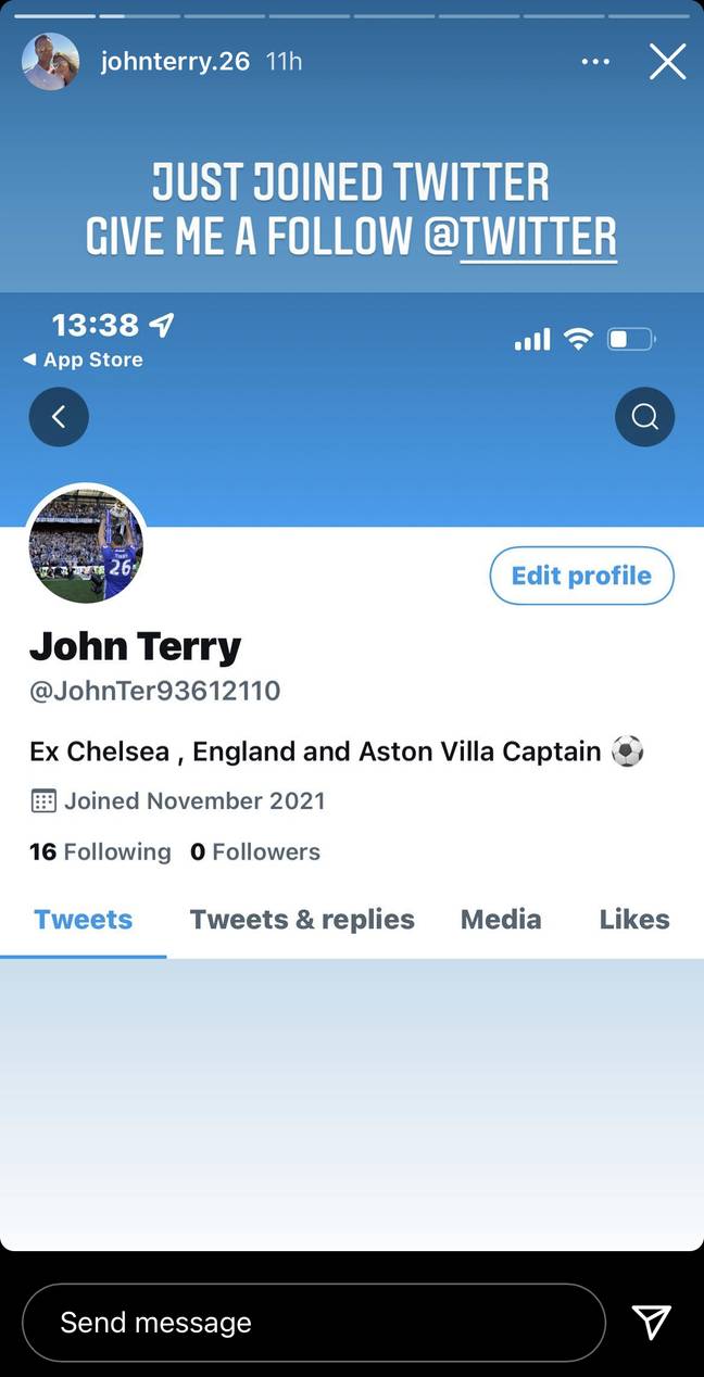 Credit: John Terry/Instagram Stories