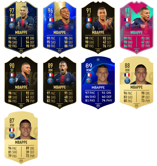 Mbappe cemented himself among the world's elite after securing a Team of the Year card