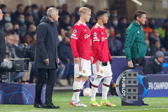 Sancho has dropped out of United's starting line up. Image: PA Images