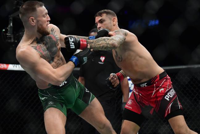 Conor McGregor during his last fight, a losing effort to Dustin Poirier (Image Credit: PA)