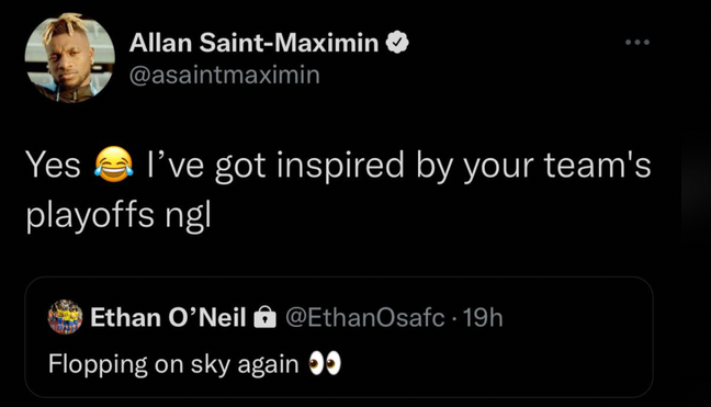 Allan Saint-Maximin put a Sunderland fan in his place following Newcastle United's draw with Leeds United on Friday night