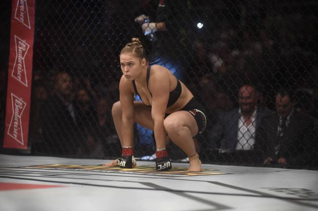 Rousey was the first female fighter to be inducted into the UFC's Hall of Fame (Image: Alamy)