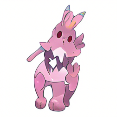 This miscellaneous pink monstrosity is one of the AI generated Pokémon taking Reddit by storm / Credit: Max Woolf (u/minimaxir)