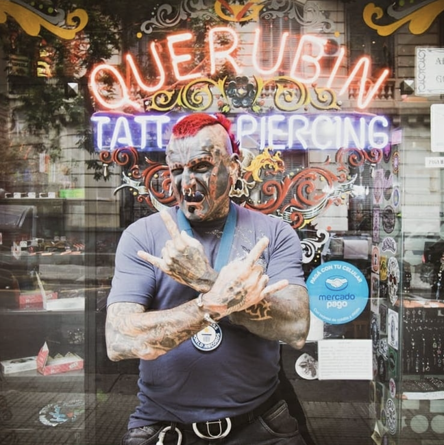 Victor fell in love with tattoos when he was a teenager. Credit: Jam Press