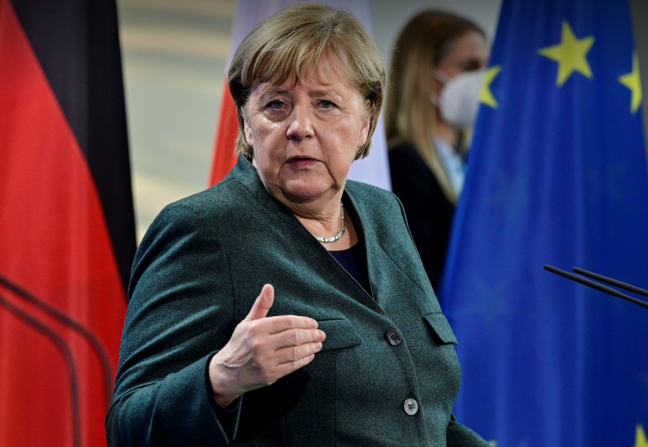 Merkel has announced a lockdown for unvaccinated German citizens. Credit: Alamy
