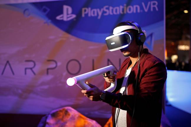 Sony is working on a second generation PlayStation VR device. Credit: Alamy