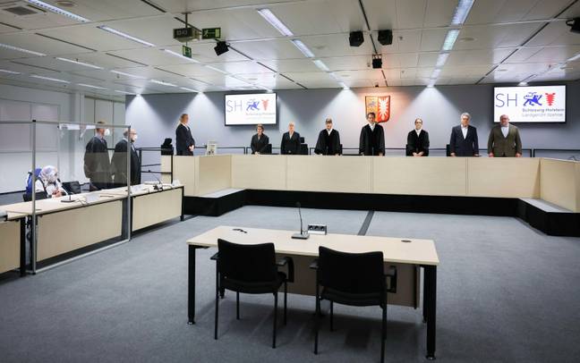 The trial is taking place in a courtroom in Itzehoe, Germany. Credit: REUTERS/Alamy Stock Photo