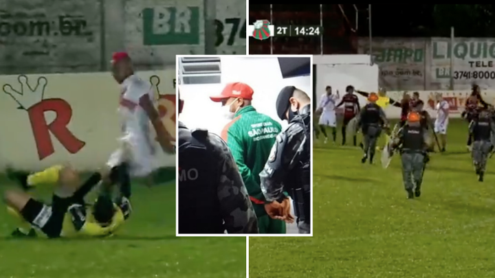 Brazilian Footballer Arrested After Leaving Referee Unconscious In Shocking Attack