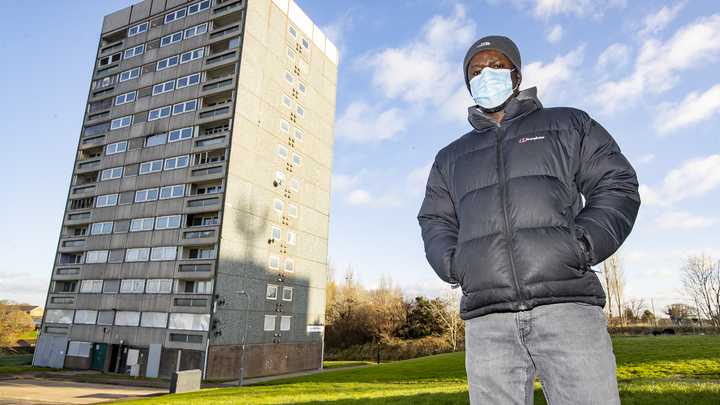 One Man Lives On His Own In A Condemned Birmingham Tower Block