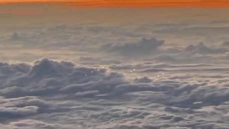UFO over Pacific Ocean