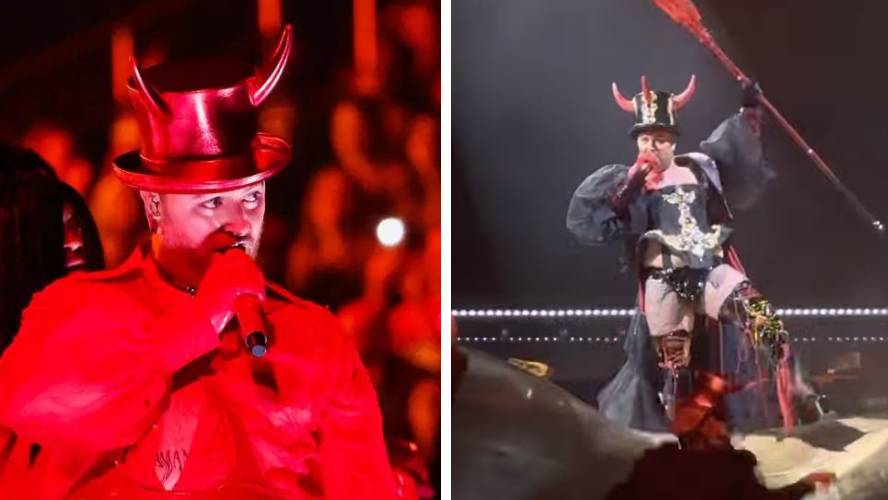 Sam Smith dressed up as devil for first night of tour following