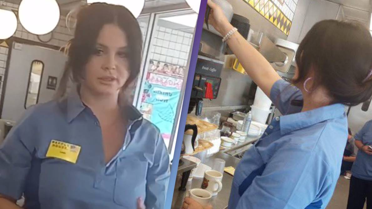 Summertime Sadness singer Lana Del Rey spotted serving coffee at Waffle