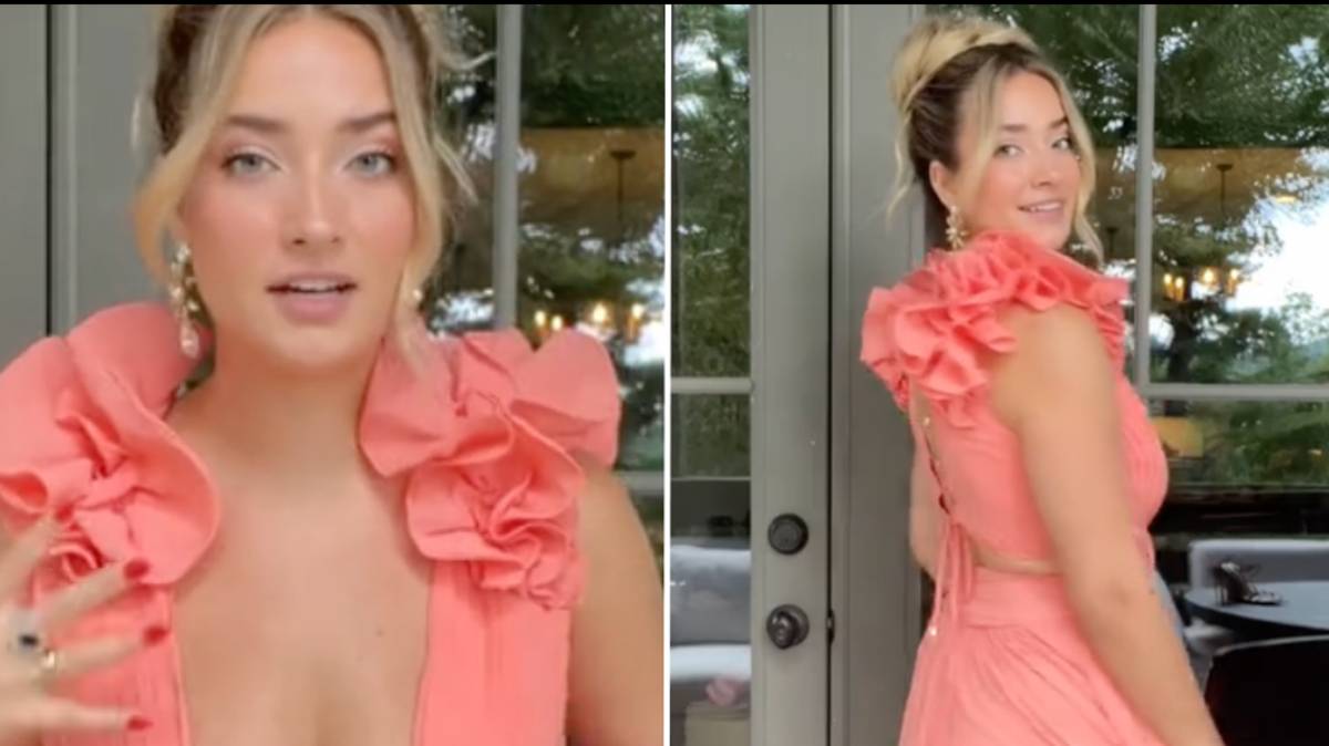 TikTok: American woman sparks debate after wearing 'low cut' dress to  brother's wedding