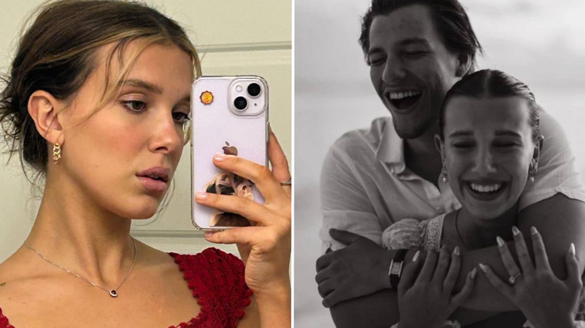 Millie Bobby Brown gives closer look at ring after Jake Bongiovi proposal
