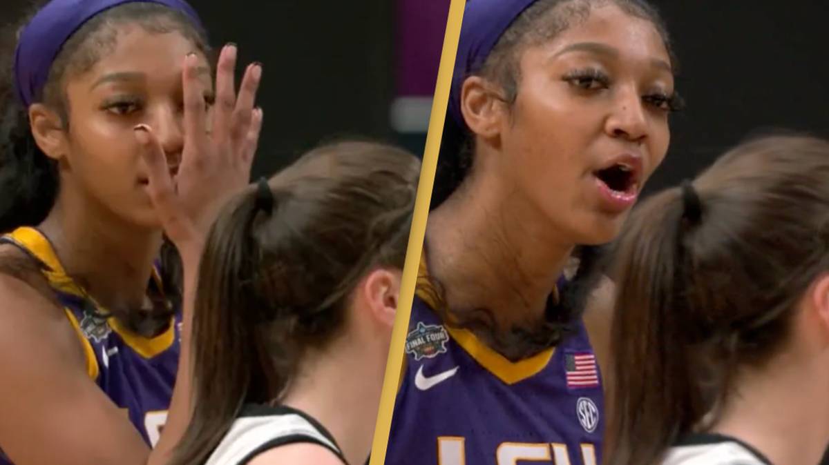 LSU basketball player Angel Reese criticized for mocking Caitlin Clark ...