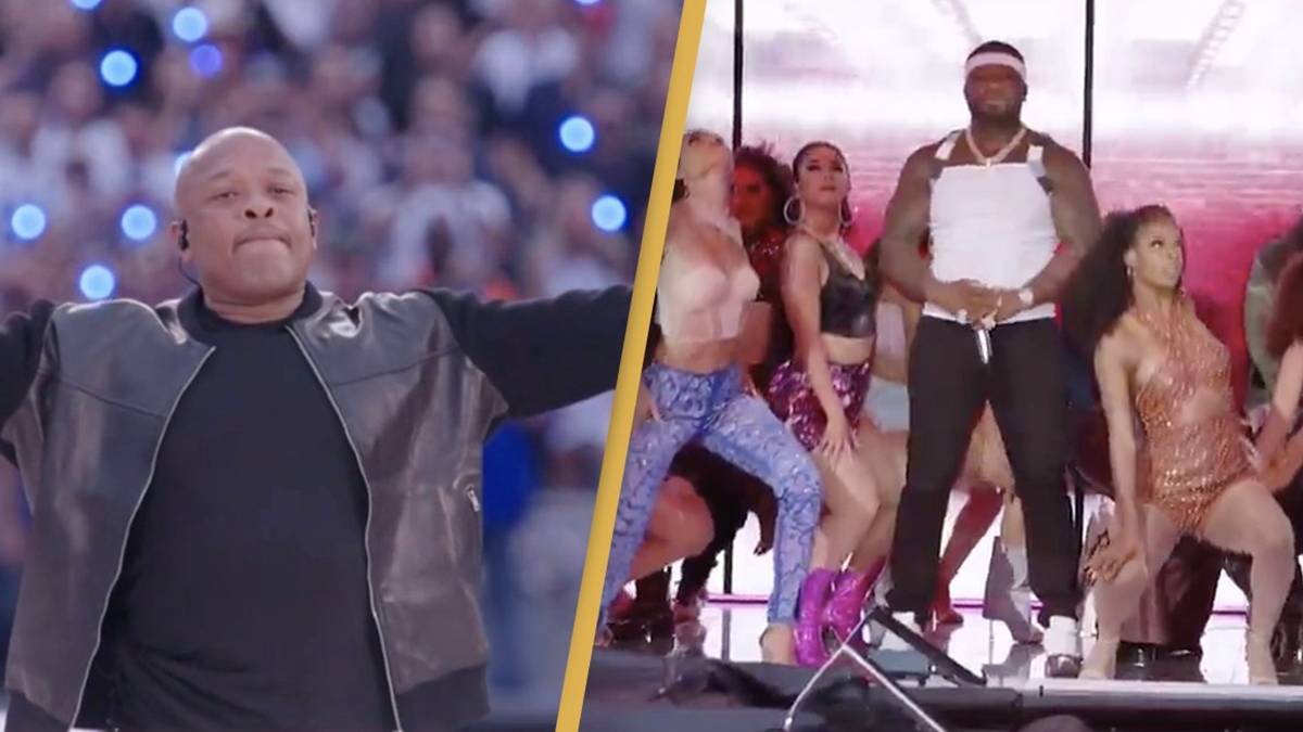 Fans Loved 50 Cent's Surprise Upside Down At Halftime Show