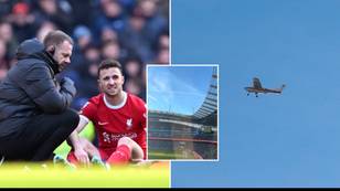 Everton fans arrange banner to be flown over the Etihad with 'corrupt' message