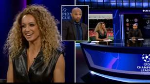 Fans noticed Thierry Henry’s hilarious reaction to Kate Abdo’s engagement announcement