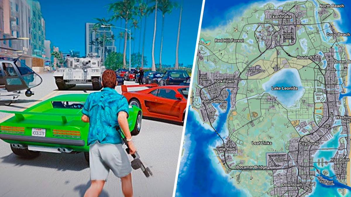 GTA 6 Trailer Countdown ⏳ on X: New GTA 6 footage has allegedly been leaked,  showing the vast cityscape and skyscrapers of Vice City.   / X