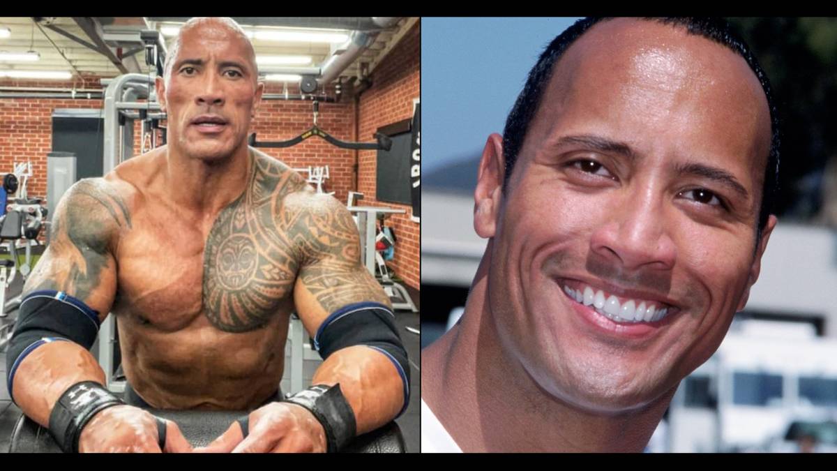the rock before and after pictures