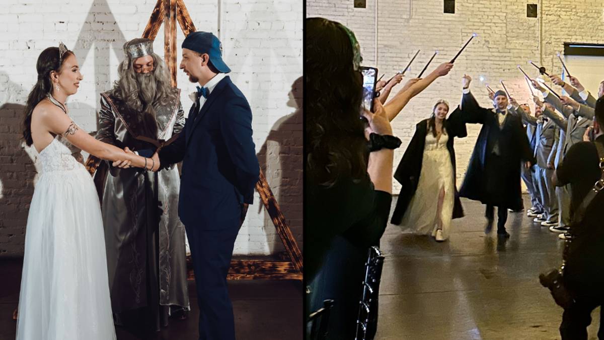 This Harry Potter-Themed Wedding at a Railroad Museum Transports Us to  Hogwarts - Love Inc. Mag