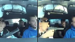 出租车司机在病毒录像带显示他用枪支威胁乘客
