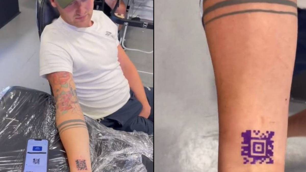 Man's QR code tattoo takes Rickrolling to new level - Nottinghamshire Live