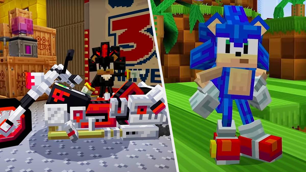 They put full Sonic levels and a Chao Garden in this Minecraft DLC