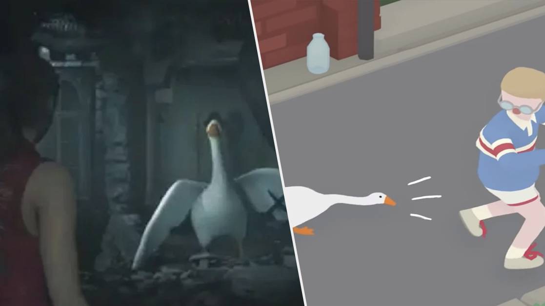 Untitled Goose Game's Horrible Goose Is Now In Resident Evil 2