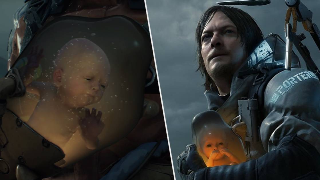 No, there isn't a baby in the limited edition Death Stranding controller