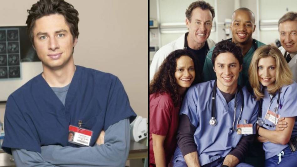 Zach Braff Remembers Original Scrubs Cast 17 Years After Show Premiered -  LADbible