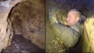 视频录像显示了令人难以置信的澳大利亚幽闭恐惧洞穴的探索