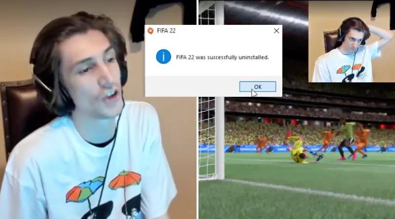 FIFA Video Game Loser Rage Quit