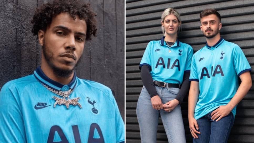 Tottenham Launch New Light Blue Nike Third Kit With Serious '90s