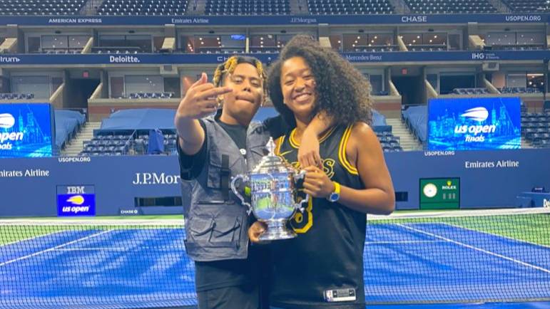 Naomi Osaka's boyfriend reacts to her U.S. Open win