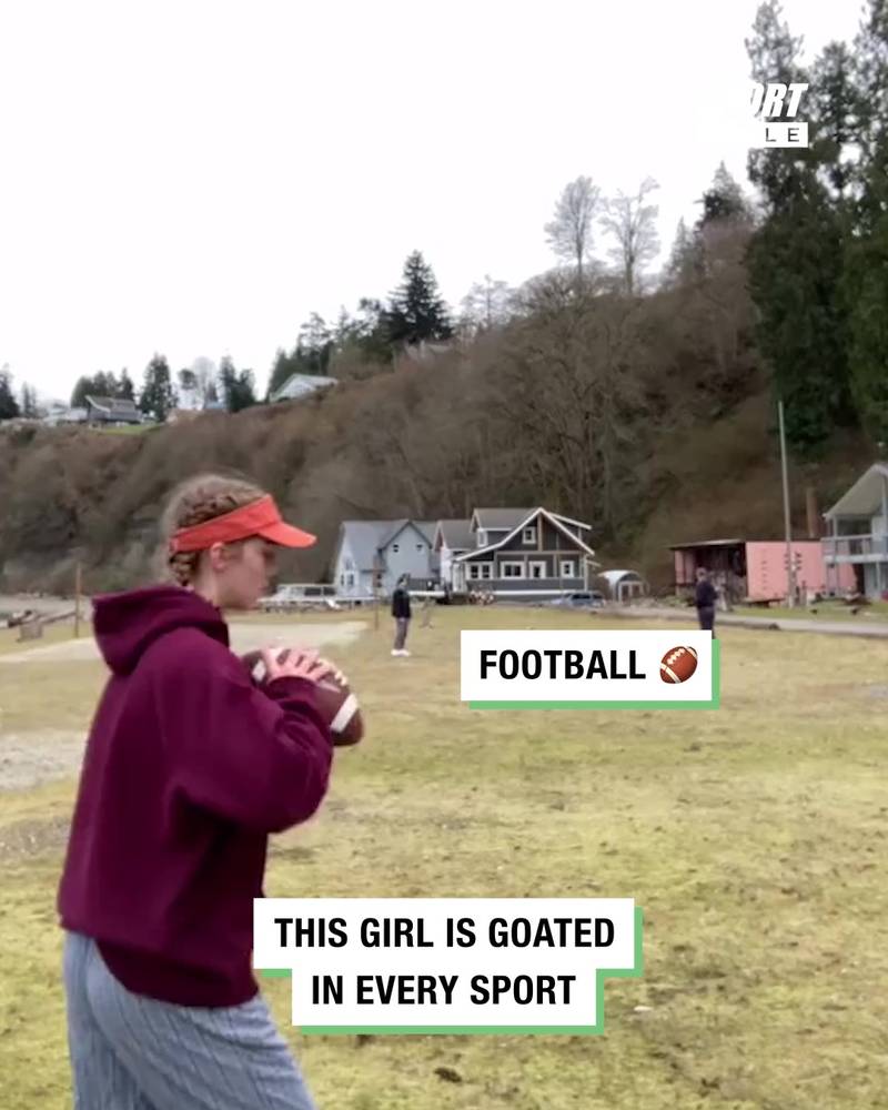 Girl Is Goated In Every Sport