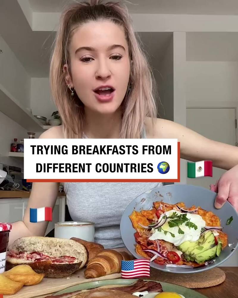 Trying Breakfasts From Different Countries 🌎😋