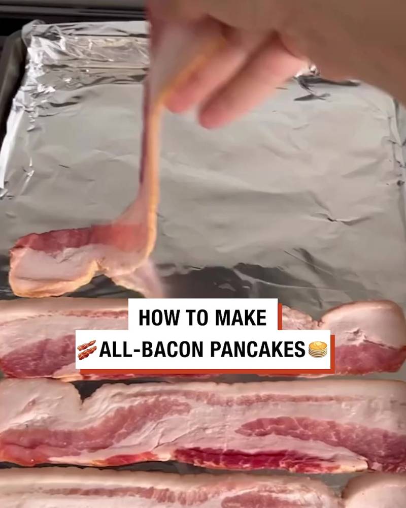 All-bacon pancakes
