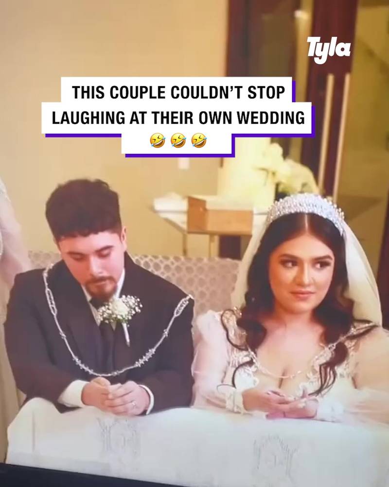 Couple couldn’t hold it together at their wedding