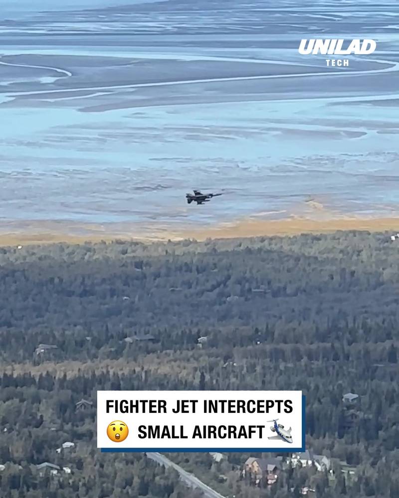 F-16s Intercept Small Aircraft