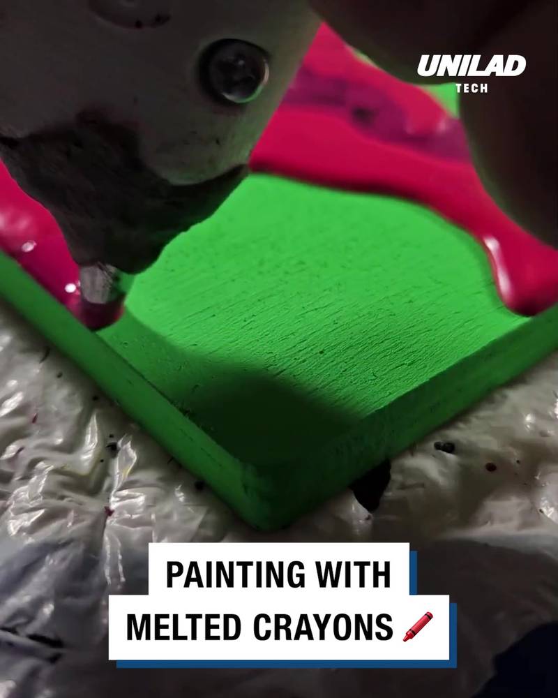 Melted Crayon Painting