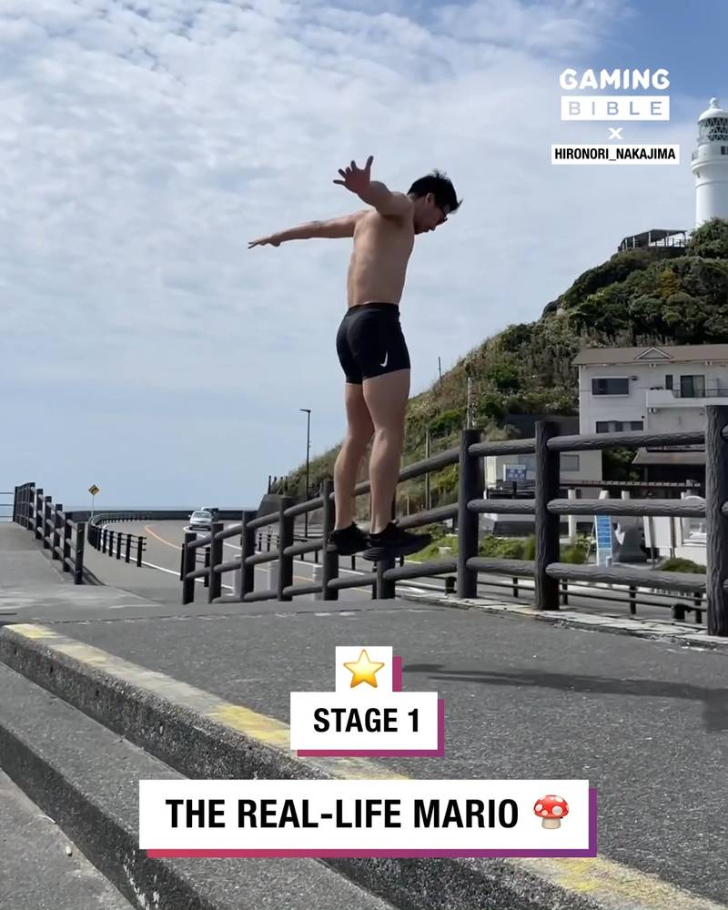 This guy jumps like he's the real-life mario 🍄