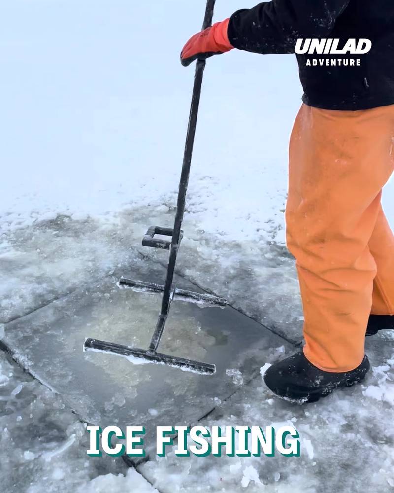 How ice fishers cast their nets